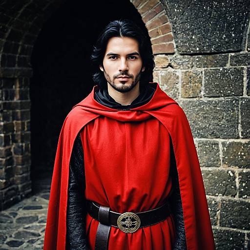 Realistic Medieval Man in Fancy Dress