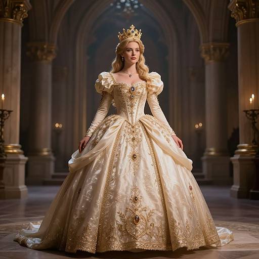 Confident Thick Princess in Castle