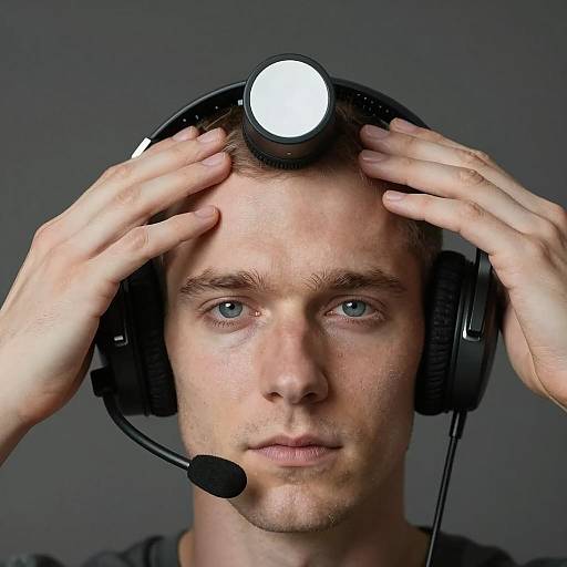 Mysterious Man with Device Interaction