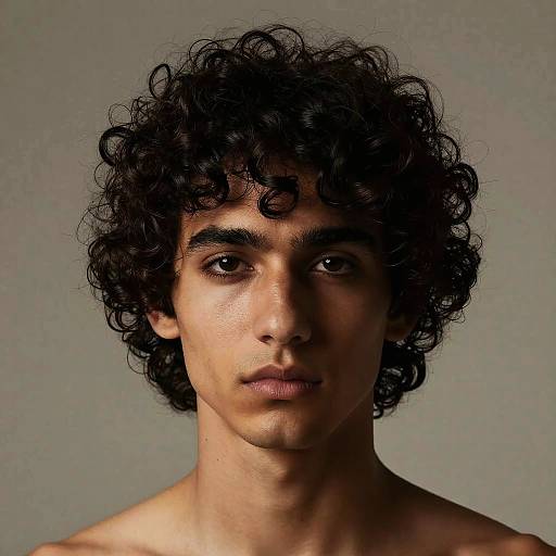 Italian Curly-Haired Male Portrait