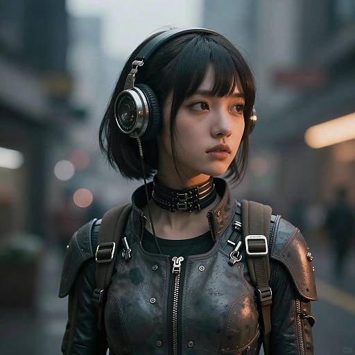 Dreamlike Biopunk Girl in Photo Realism