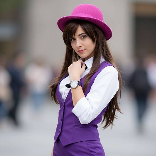 Realistic Violet Bogard Casual Outfit