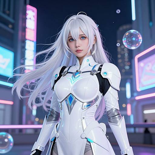 Realistic Vision Cosplay in Neon City