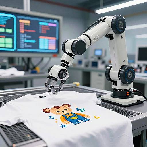 Futuristic AI T-Shirt Printing