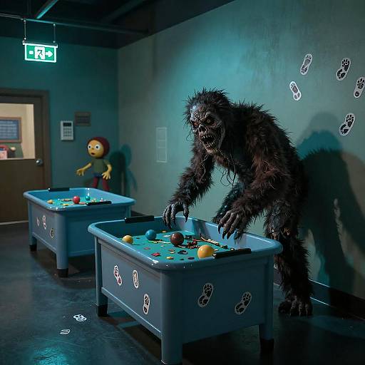 Horrifying Monster in Children's Museum Exhibit