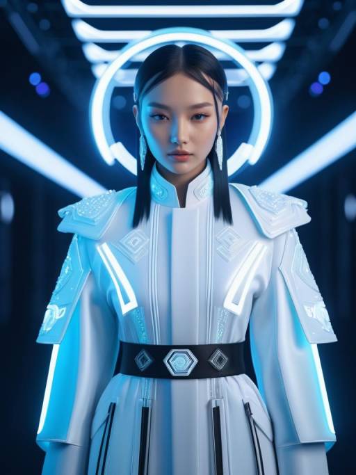 Futuristic Kazakh Digital Fashion Concept