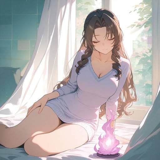 Intimate Indoor Portrait of Aerith