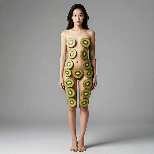 Woman Wearing Kiwi Slice Apparel