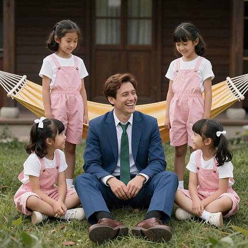 Laughing Family by Yellow Hammock