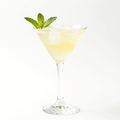 Classic Martini with Mint Garnish