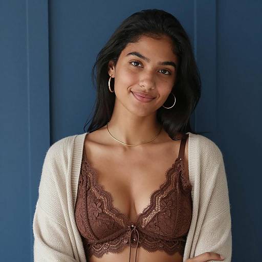 Smiling Young Woman in Casual Fashion