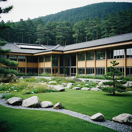 Natural Hospital Campus with Japanese and Swedish Design