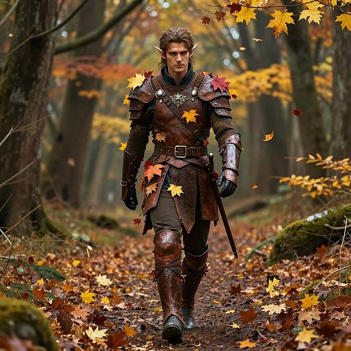 Autumn Eladrin in Enchanted Forest