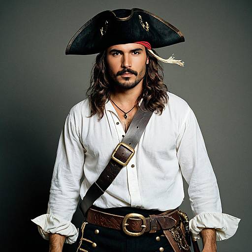 Man in Classic Pirate Costume