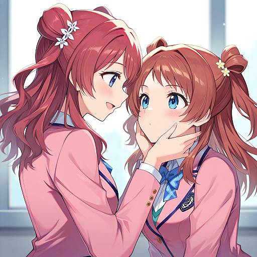 Illustration of Hanami saki, gakuen idolmaster in the style of Sasa onigiri