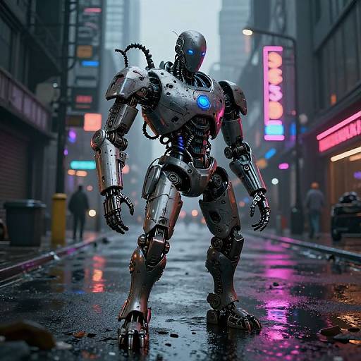 Dystopian Cyberpunk Twisted Character