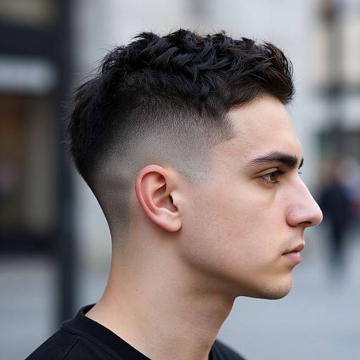 Faux Hawk Fade Urban Style Portrait