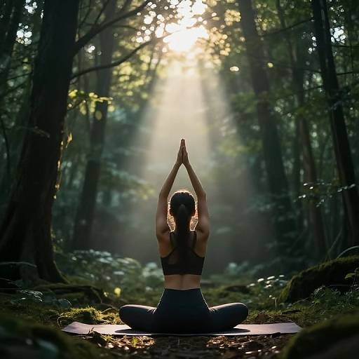 Yoga Meditation in Tranquil Forest