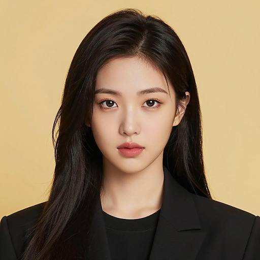 Realistic K-Pop Portrait of Girl