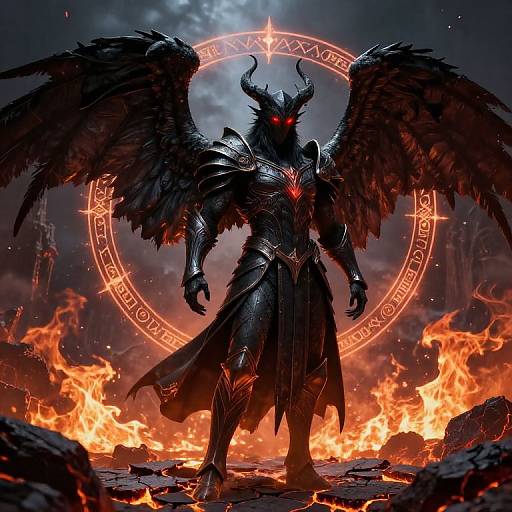 Azazael Dark Fallen Angel in Hell