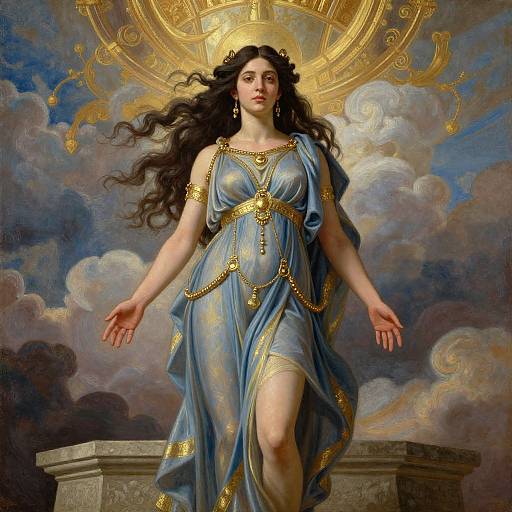 Divine Goddess in Roman Elegance