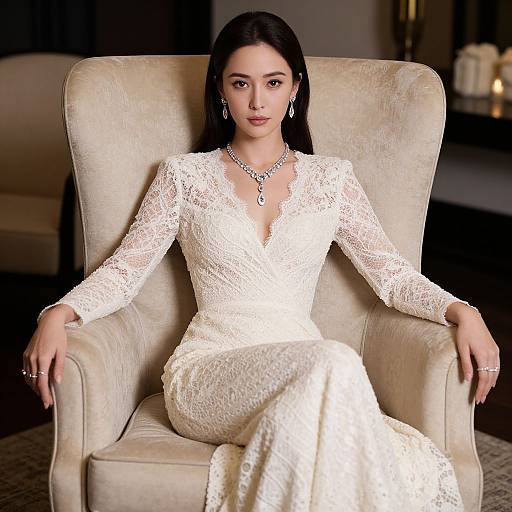 Sophisticated Woman in Luxurious Setting