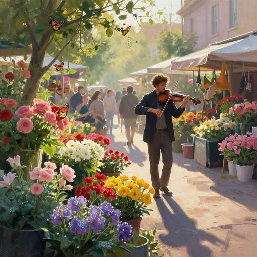 Butterfly's View: Dawn Flower Market