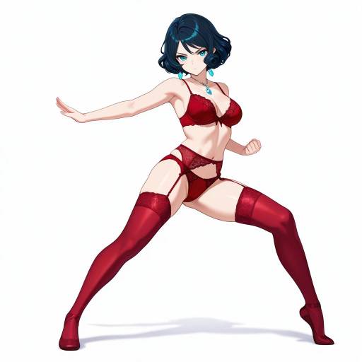 Dramatic Lingerie Model in Ballerina Pose Dramatic Lingerie Model in Ballerina Pose