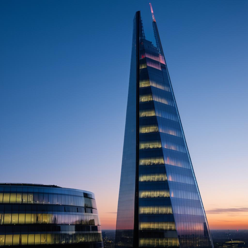 Dusk Photo of The Shard in London