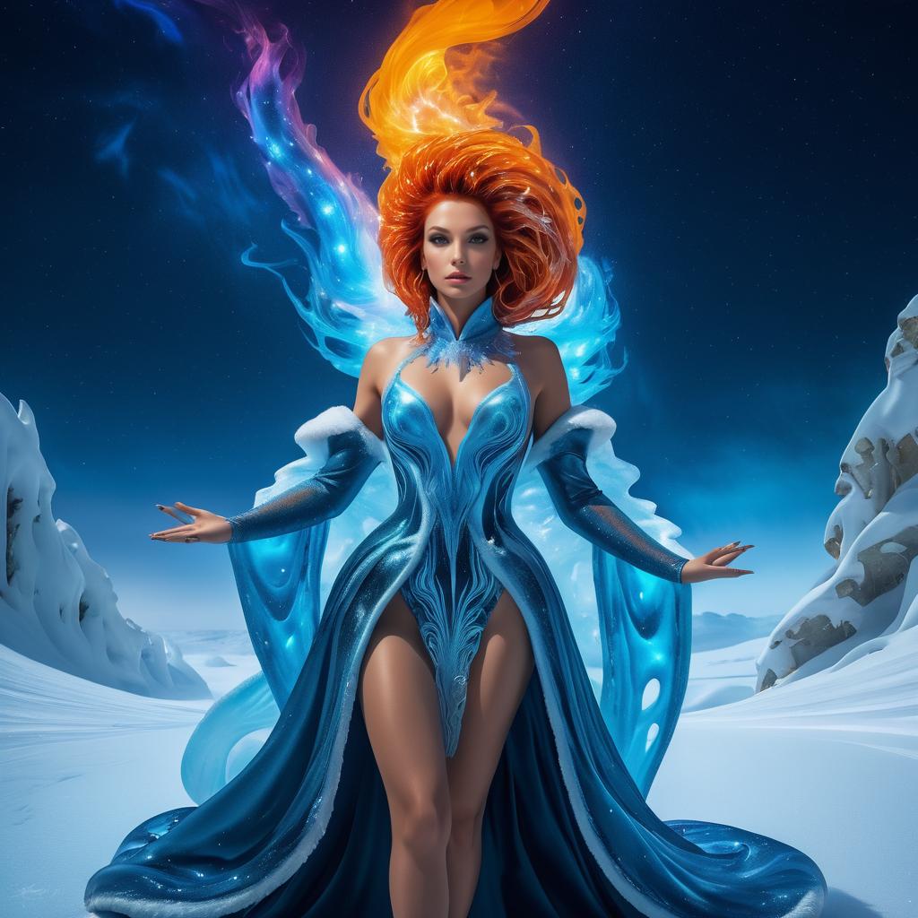 Neofauvist Beauty: Fiery and Icy Duality