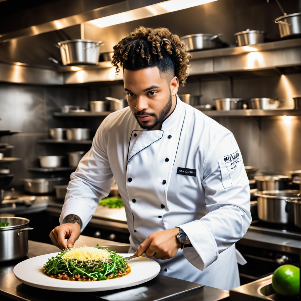 Chef in a Vibrant New Orleans Kitchen