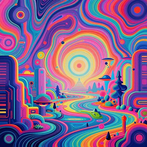 Futuristic Cyberpunk Digital Canvas