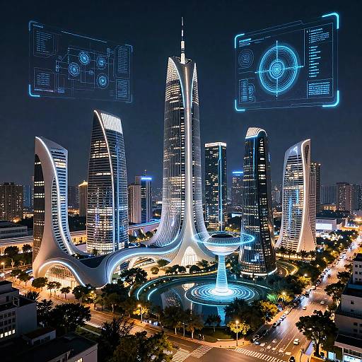 Futuristic AI-Designed Urban Landscapes