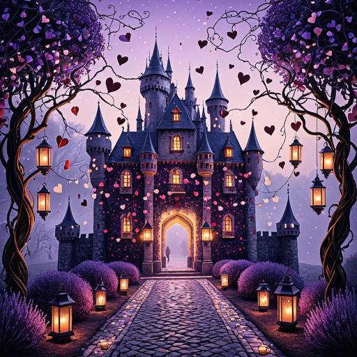 Romantic Castle of Woven Roses