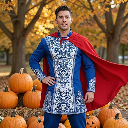 Elegant Halloween Male Model Portrait