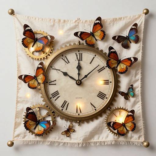 Clockwork Butterflies Weaving Time