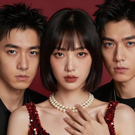 Intense Expressions: Close-Up Faces Shot