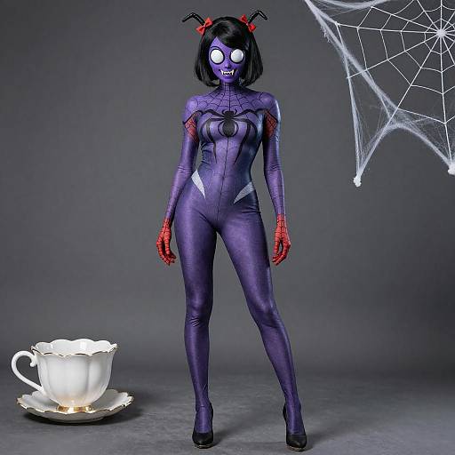 Cosplay photo of muffet. Costume clothes