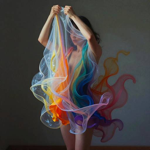 Surreal Artistic Transformation with Vibrant Colors