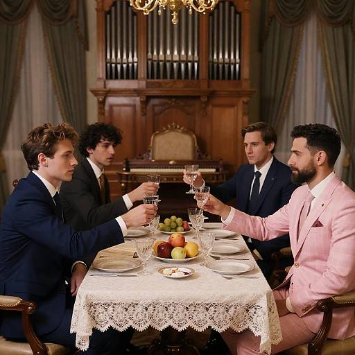 Elegant Gathering of Distinguished Gentlemen