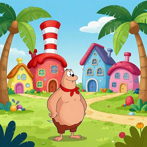 Flintstones Meets Dr. Seuss Landscape