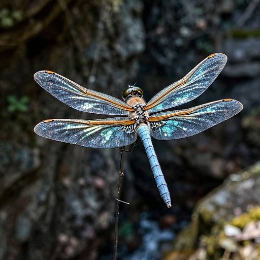 Dragonfly Bridge Over Canyon