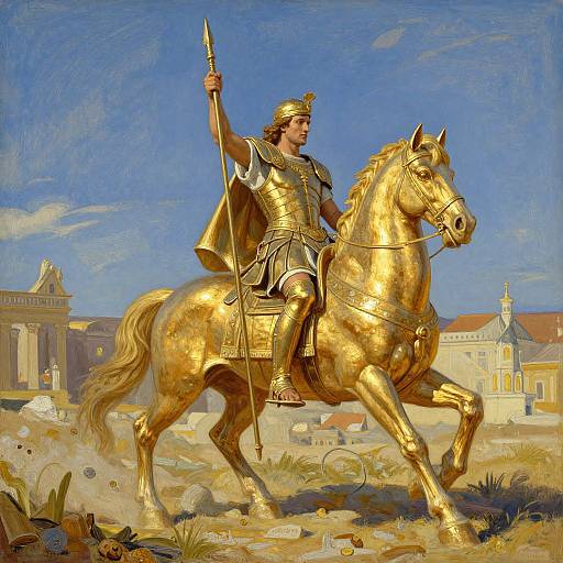 Golden Chariot of Roman War God