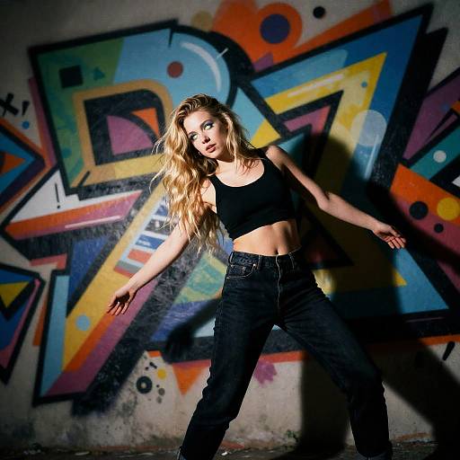 1998 European Blonde Hiphop Glamour Shot