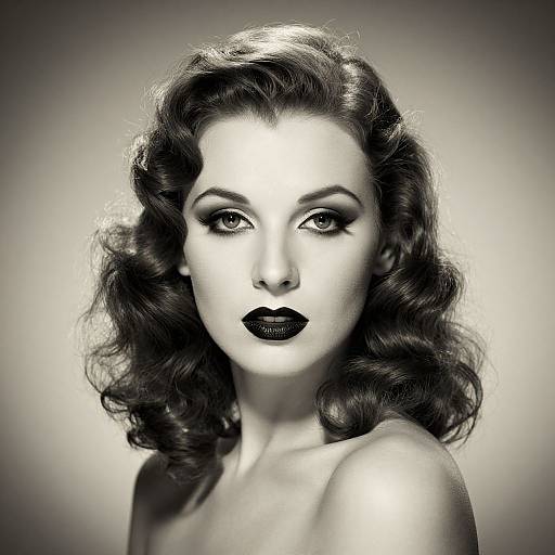 Vintage Hollywood Glamour Portrait