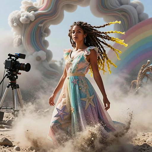 Hyperrealistic South American Fashion Portrait