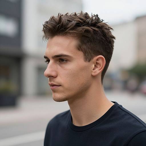 Stylish European Man City Portrait