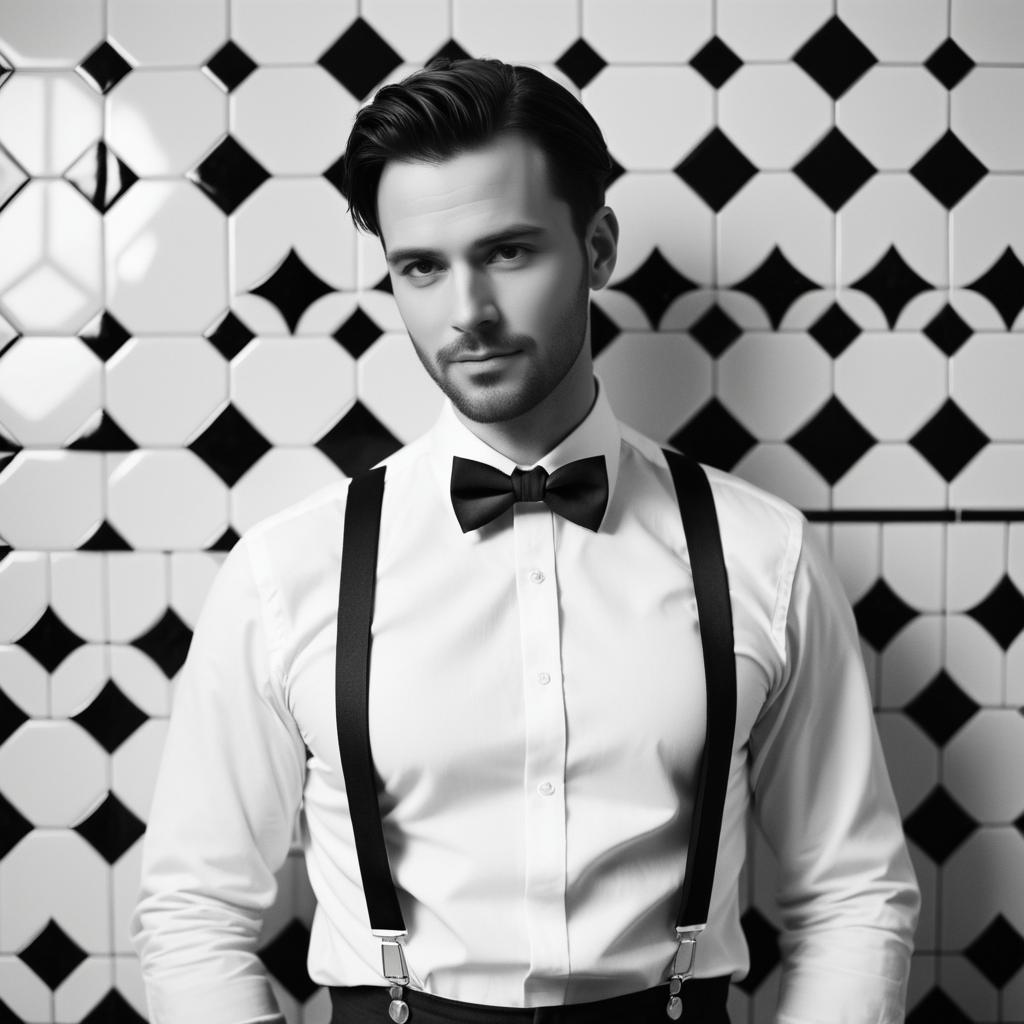 Dapper Man in Vintage Fashion Shoot