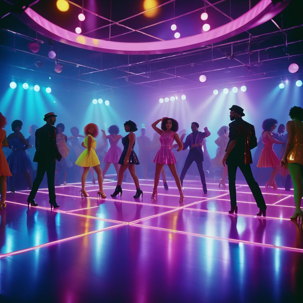 Vibrant Nightclub Dance Scene Capture