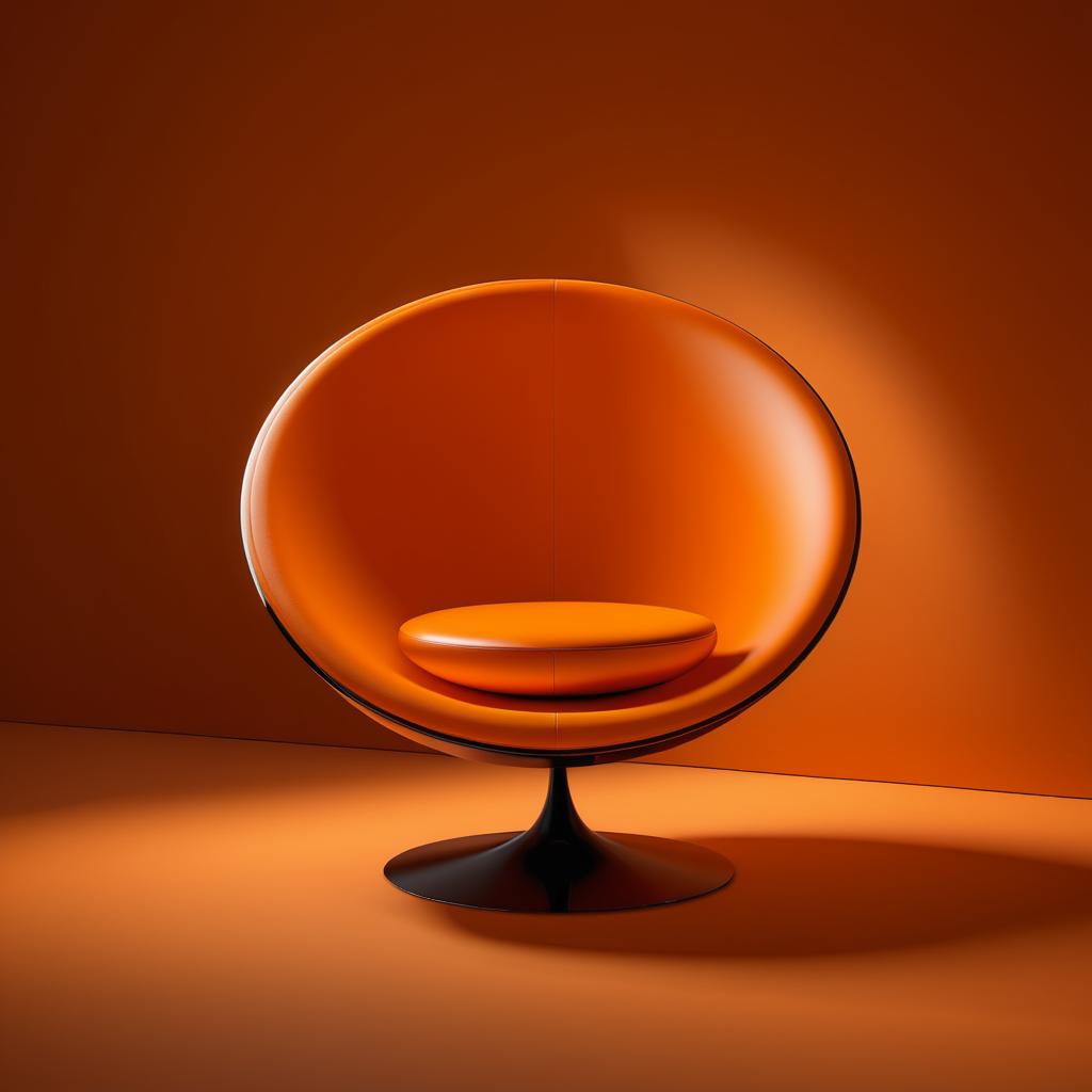 Stunning Circular Orange Chair Concept